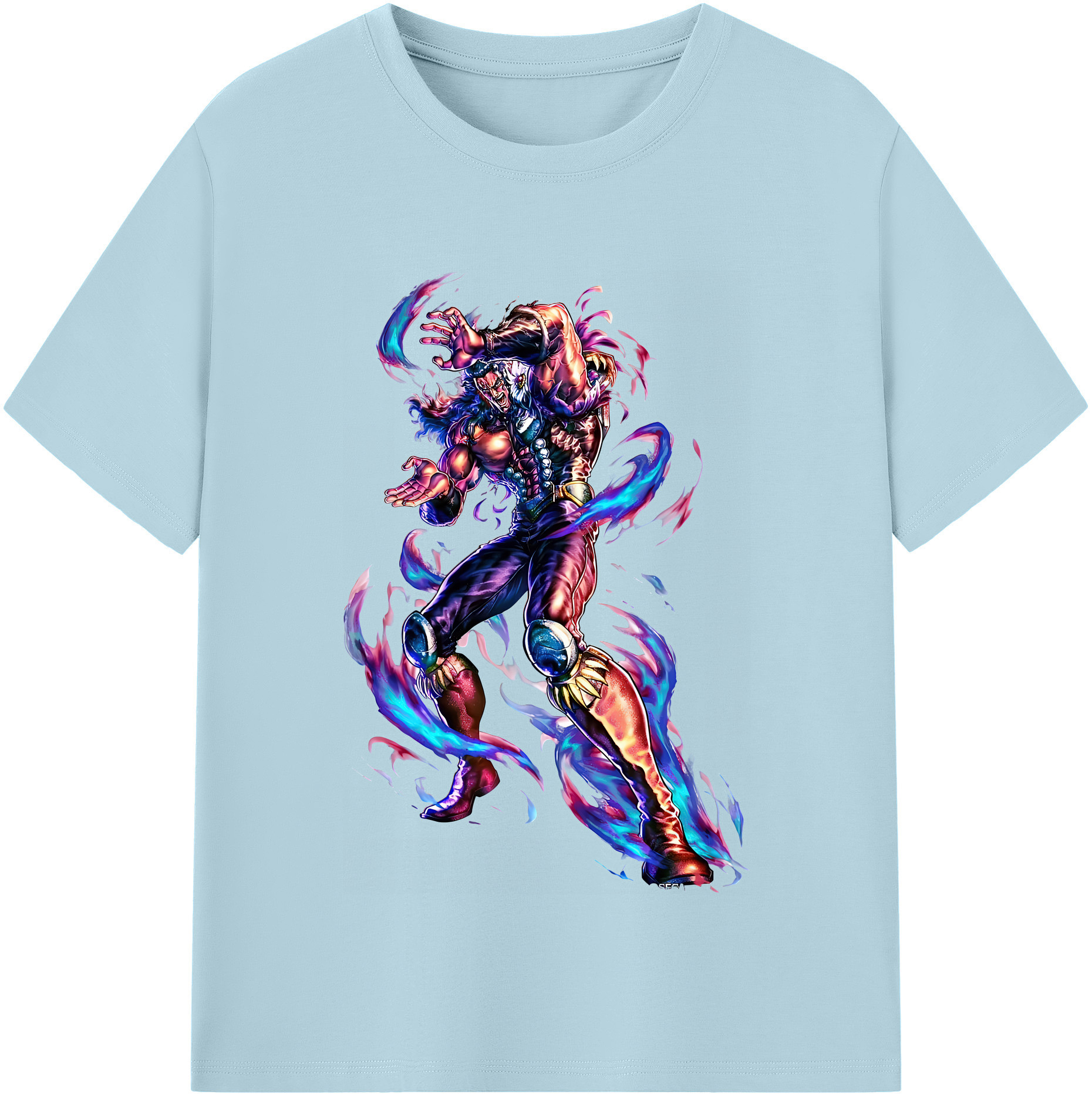 （画像用） 北斗の拳 Fist of the North Star 綿100％半袖Tシャツ（フロントプリント）